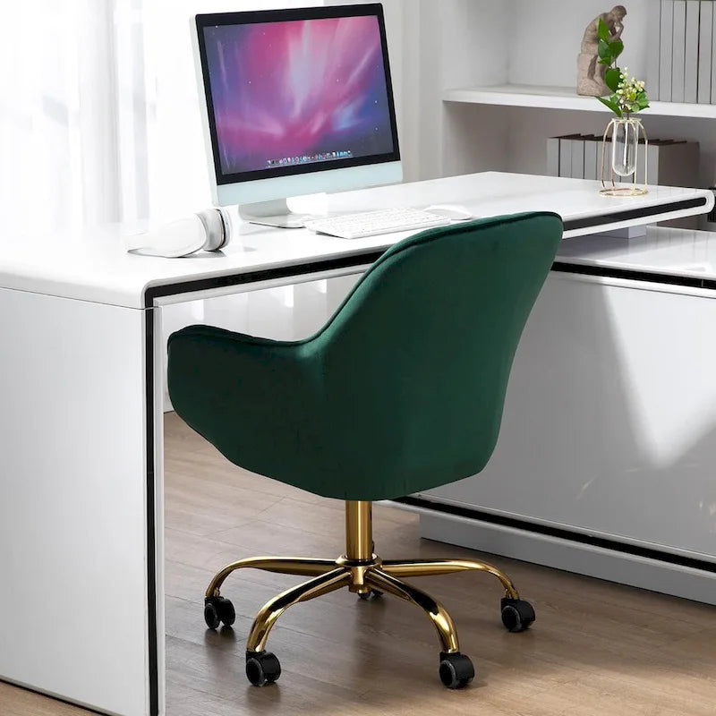 Chaise de bureau pivotante avec roulettes