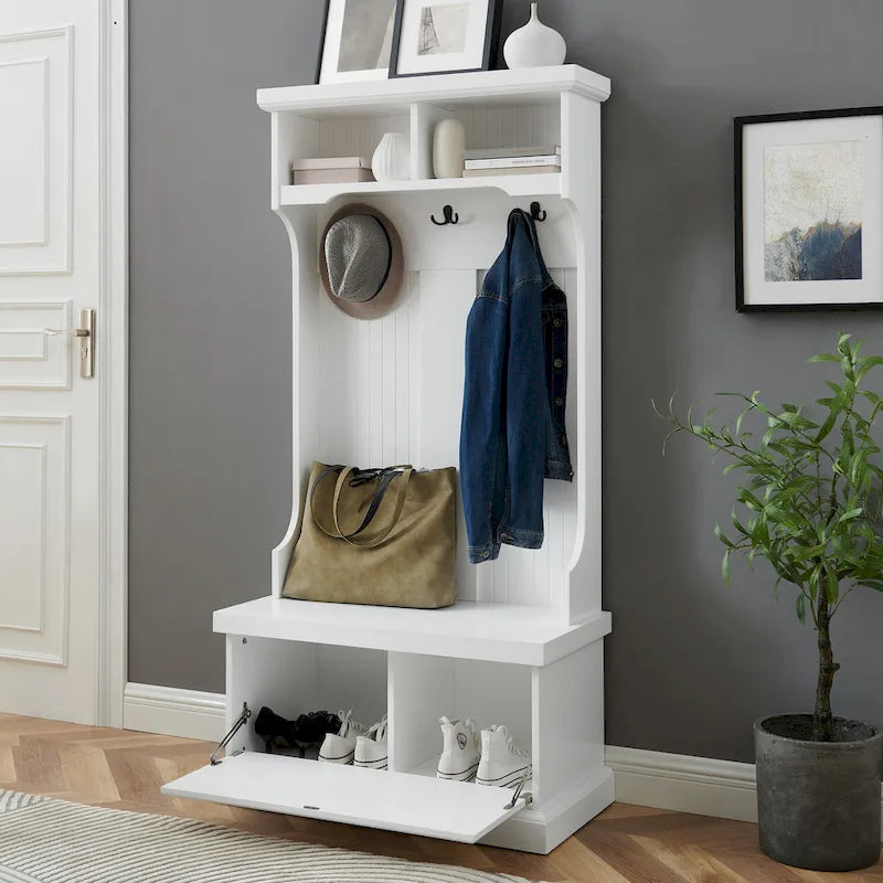 Hall Tree - 31.5 W x 15.75 D x 64.25 H