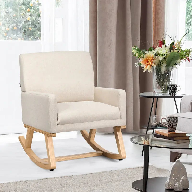 Lot de 2 fauteuils de salon en tissu Mid-Century avec revêtement en tissu