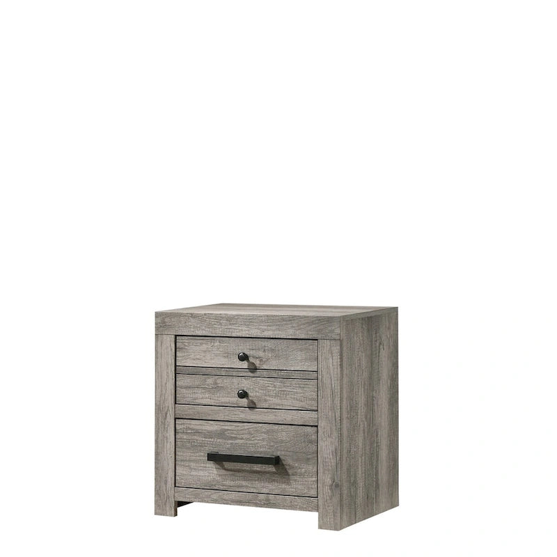 Gray Platform Bed