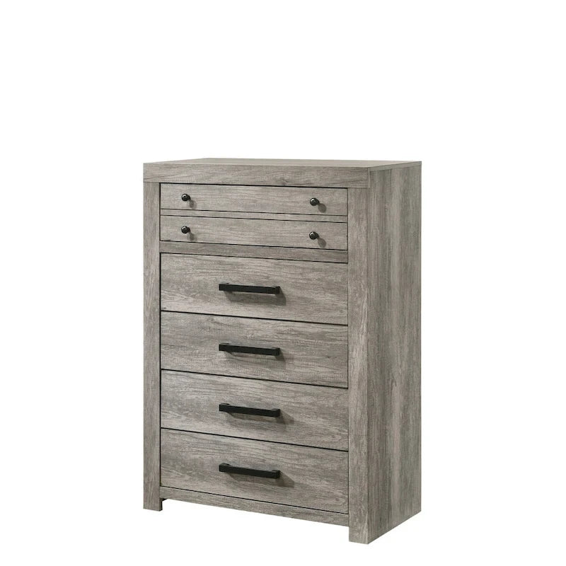 Gray Platform Bed