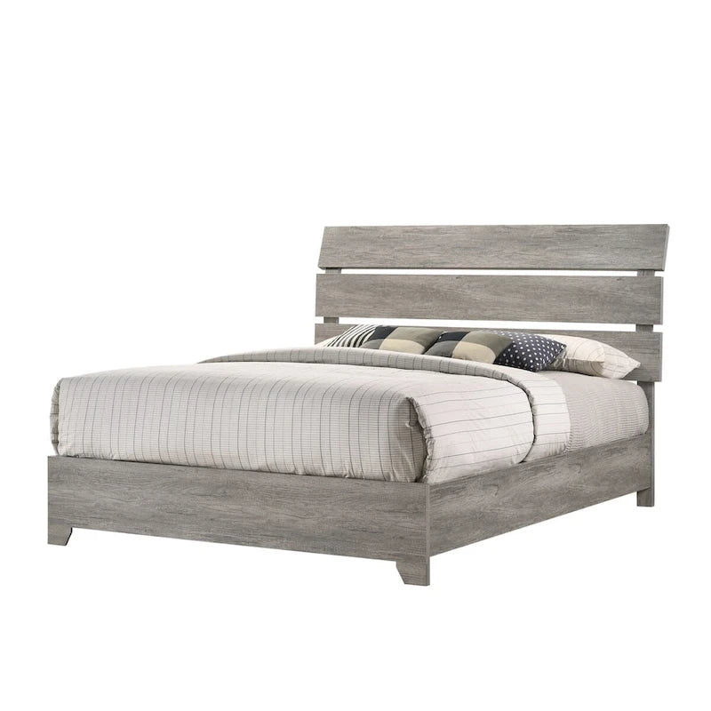 Gray Platform Bed