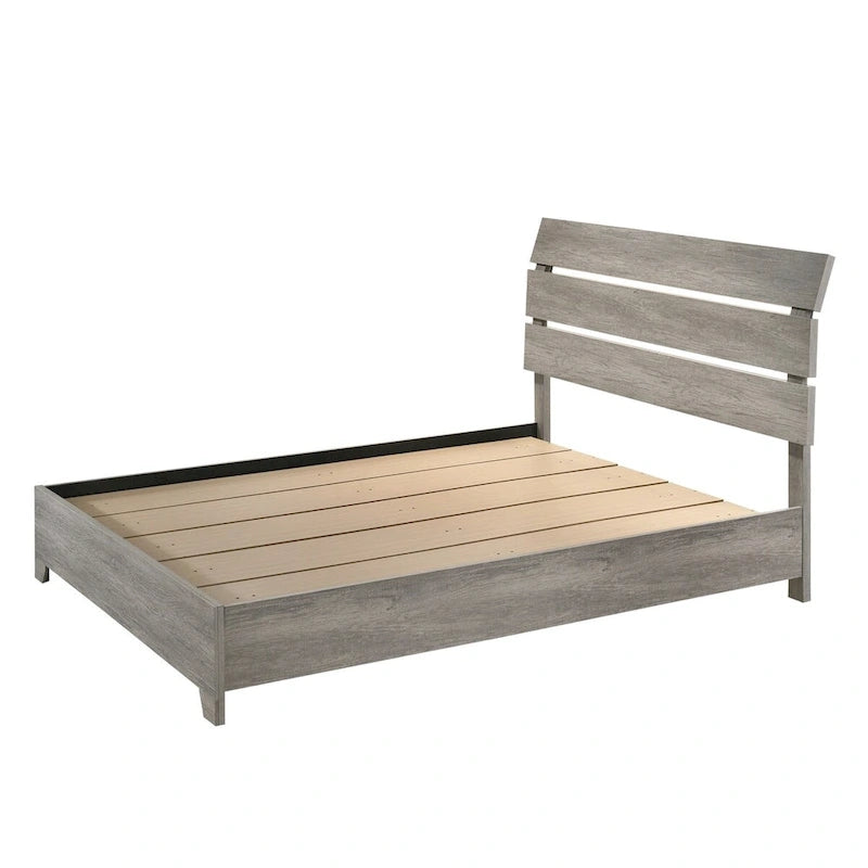Gray Platform Bed