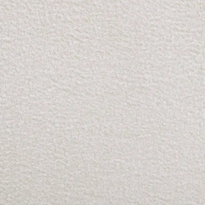 White and Beige Panel Bed with Support Leg