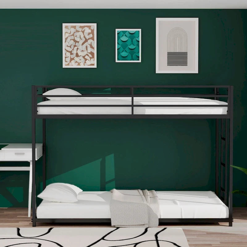 Lit superposé en métal une place sur une place pour chambre à coucher