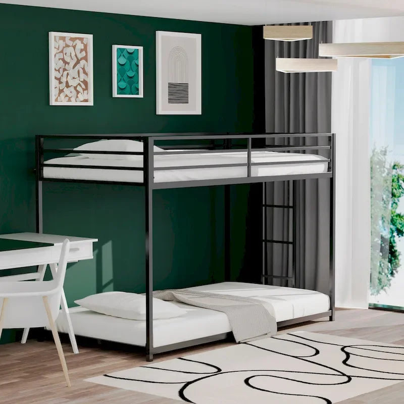 Lit superposé en métal une place sur une place pour chambre à coucher