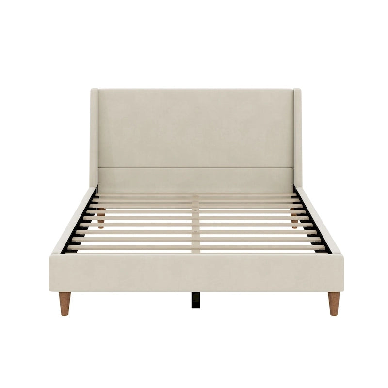 Upholstered platform bed