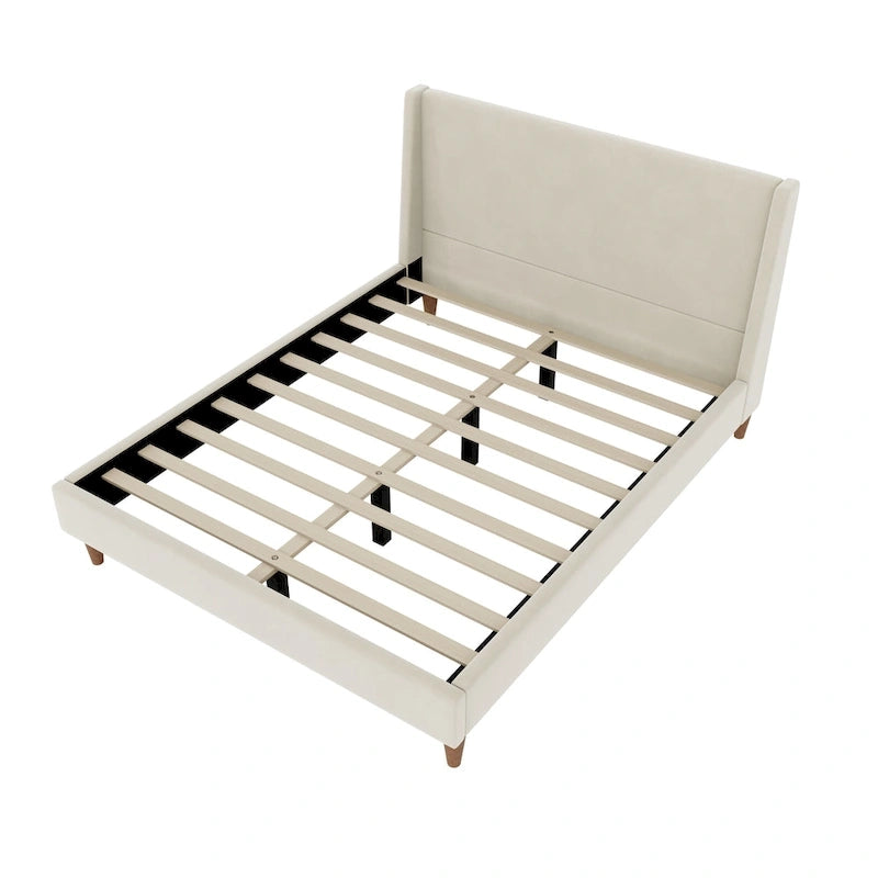 Upholstered platform bed