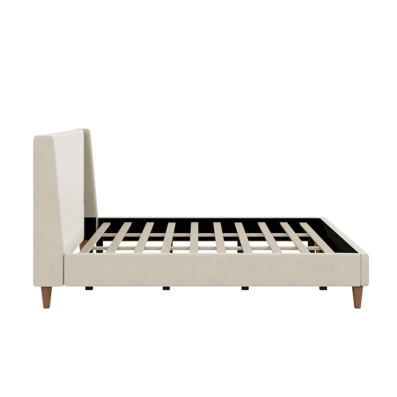 Upholstered platform bed