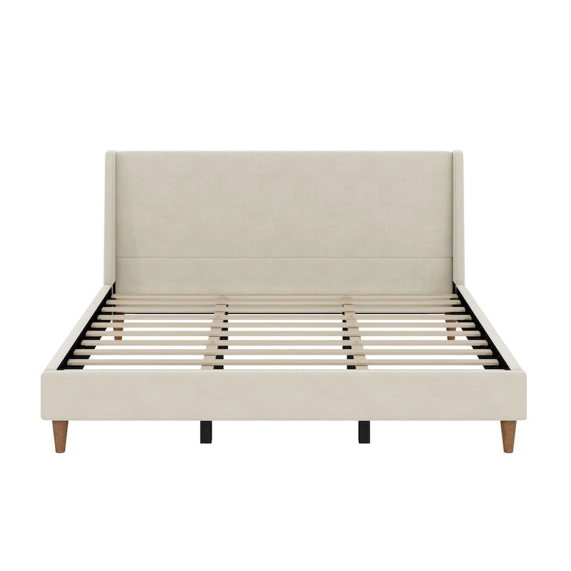 Upholstered platform bed