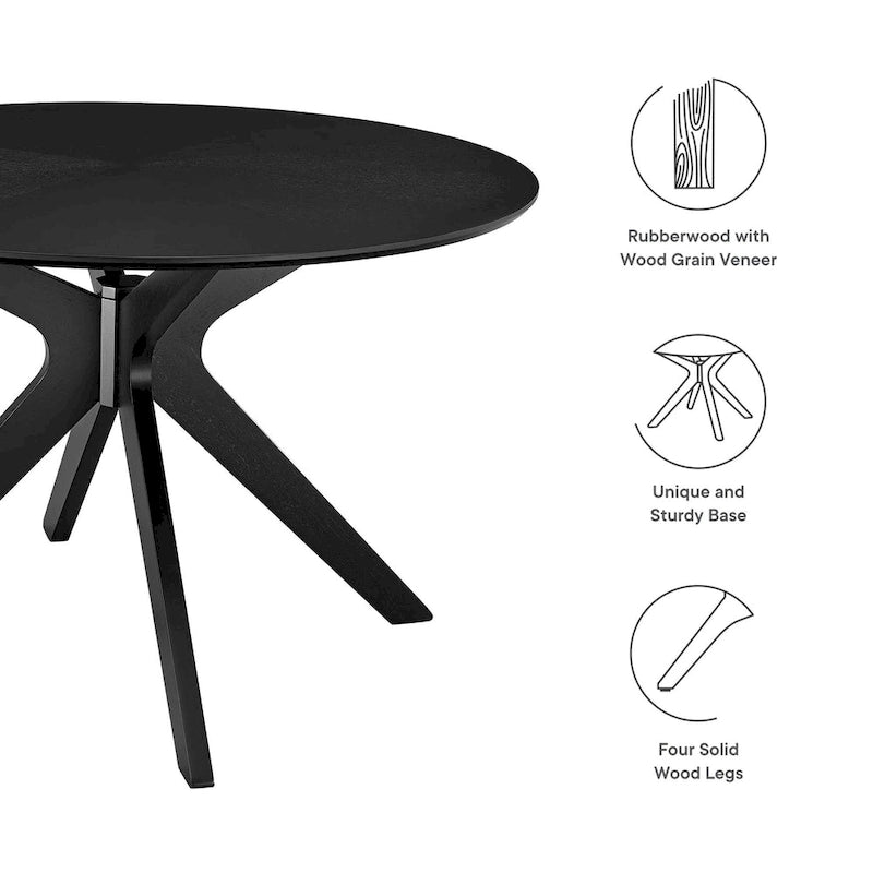 Table à manger ronde en bois 47