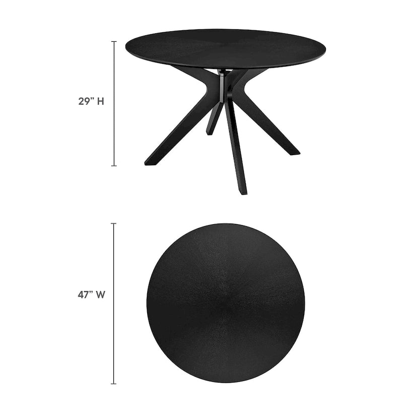 Table à manger ronde en bois 47