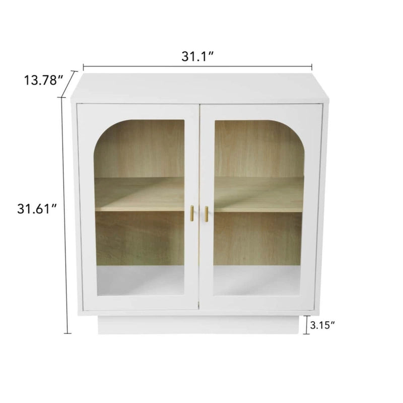 Meuble de rangement avec porte en acrylique pour salon, salle à manger, bureau