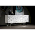 Buffet moderne blanc laqué avec portes à fermeture douce