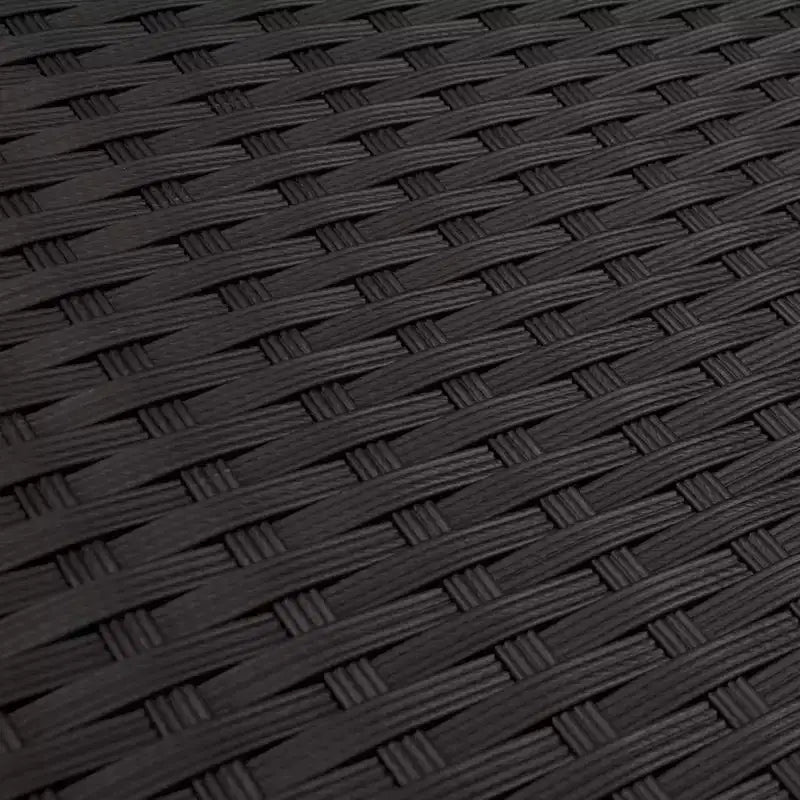 vidaXL Salon de jardin 9 pièces avec coussins Gris Résine tressée