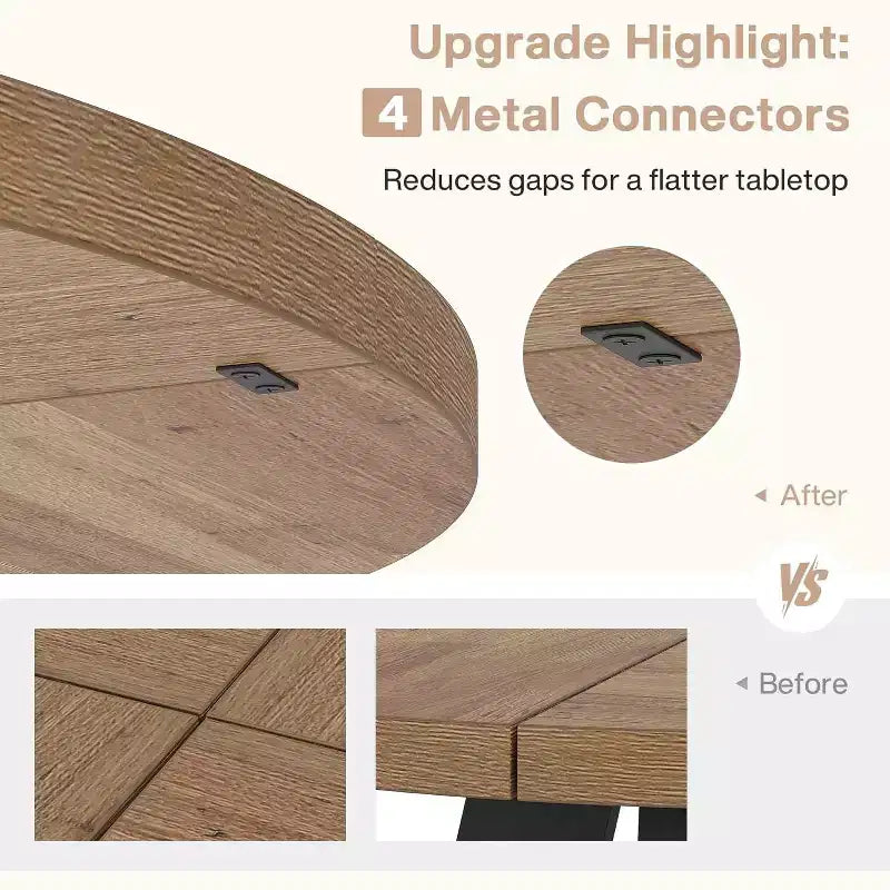Table à manger ronde de 120 cm pour 4 personnes